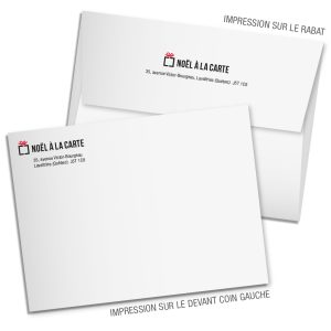Impression sur enveloppe en couleur
