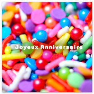 EDV-1468C | CARRÉ | CONFETTIS D'ANNIVERSAIRE