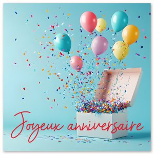 EDV-1470C | CARRÉ | ANNIVERSAIRE EN BOITE