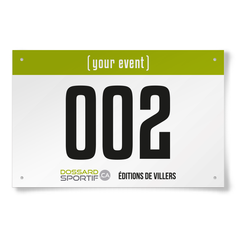 DOSSARD SPORTIF BRONZE