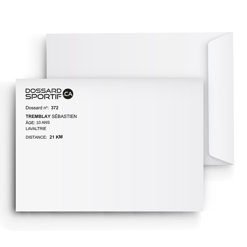 ENVELOPPE POUR COUREUR